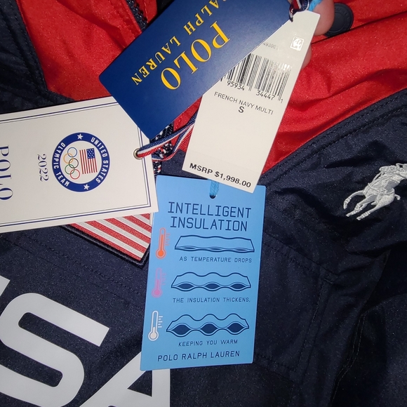 Polo Ralph Lauren Team USA Olympic Opening Ceremony Anorak Size‎ S NWT Pullover - Picture 9 of 13